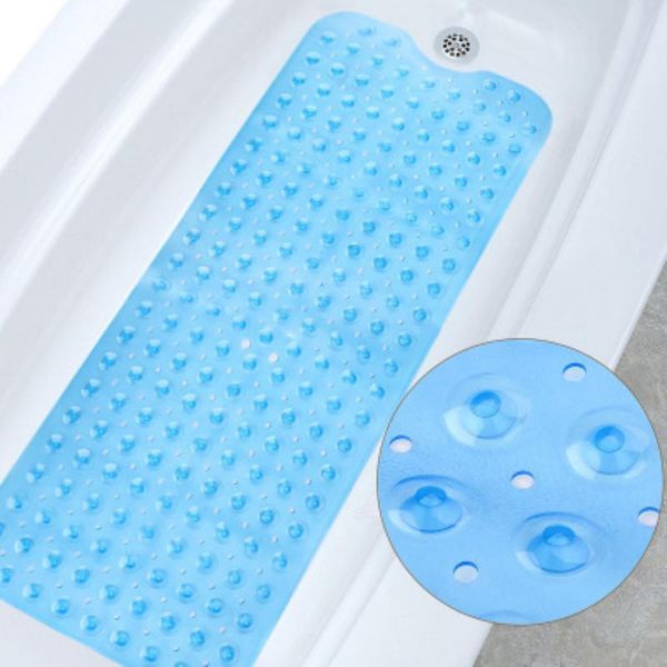 

bath mats 100*40cm extended pvc bathroom anti-slip mat bathtub with suction cup