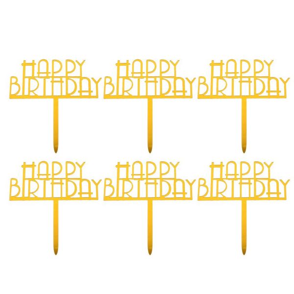 

other festive & party supplies 20pcs birthday cake accessories acrylic cupcake picks ers