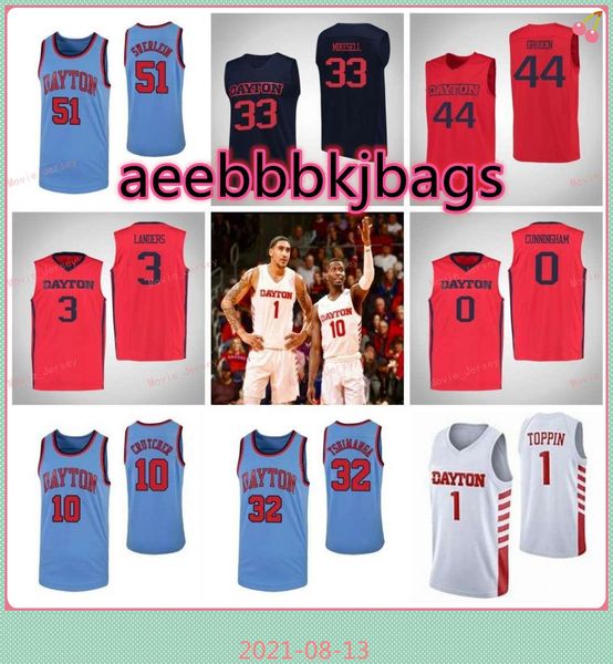 

stitched custom 14 moulaye sissoko jersey ibi watson 3 trey landers 31 jhery matos dayton flyers college men women youth, Black