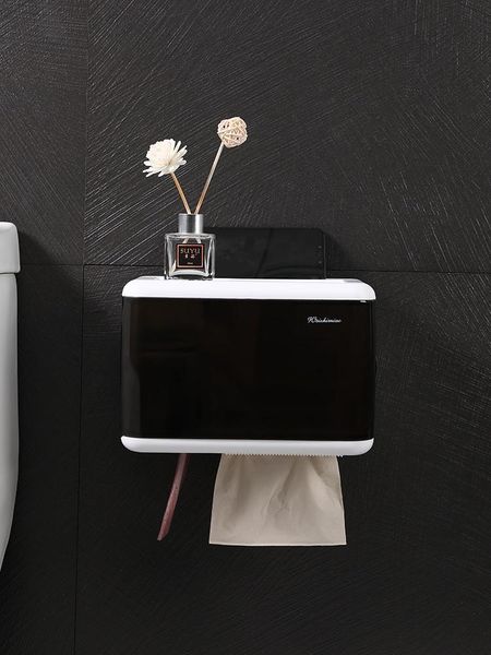 

toilet paper holders creative waterproof towel rack box shelf suction