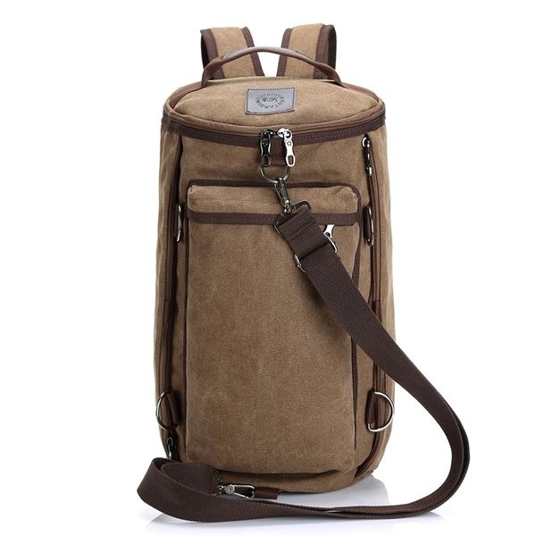 

2020 new canvas backpack men's korean leisure student fashion travel bag