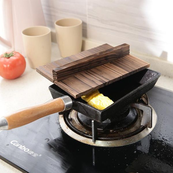 

pans cast iron egg non stick omelet pancake rectangle cooking thick frying kitchen accessories kookgerei cookware df50pdg