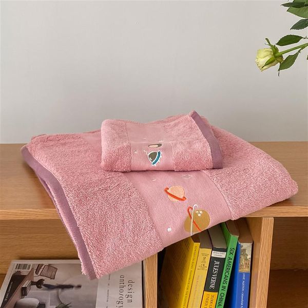 

towel 100% cotton star embroidery super soft highly absorbent bathroom bath towels sets luxury kids face