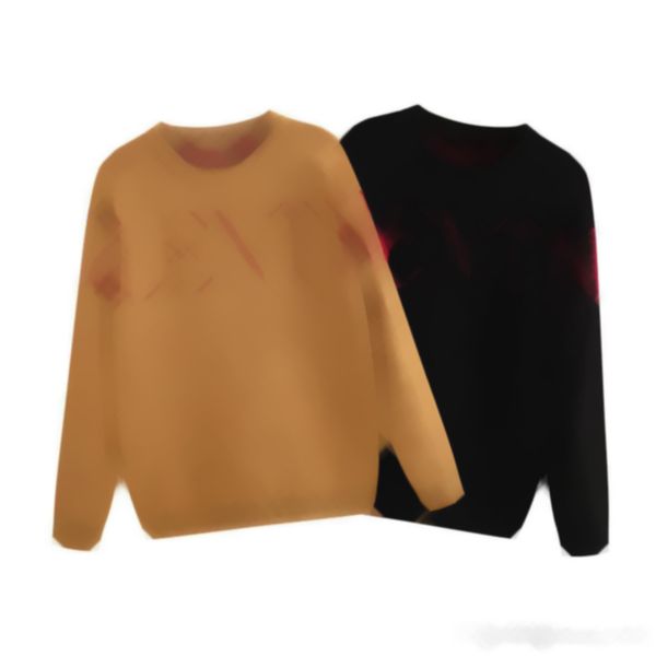 

mens designer hoodies chest letters o-neck sweater pullover sweatshirts high street fashion2021, Black