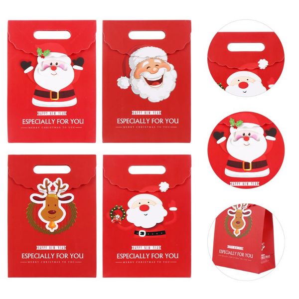 

gift wrap 12pcs christmas party shopping paper storage bags candy treats