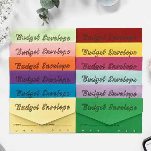 

gift wrap 12 colors cash envelope budget system savings deposit envelopes budgeting organizer keeper pay expense