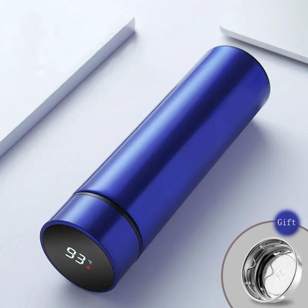 

water bottles stainless steel smart insulation men and women portable students high-end simple cups creative personality trend bulk tea