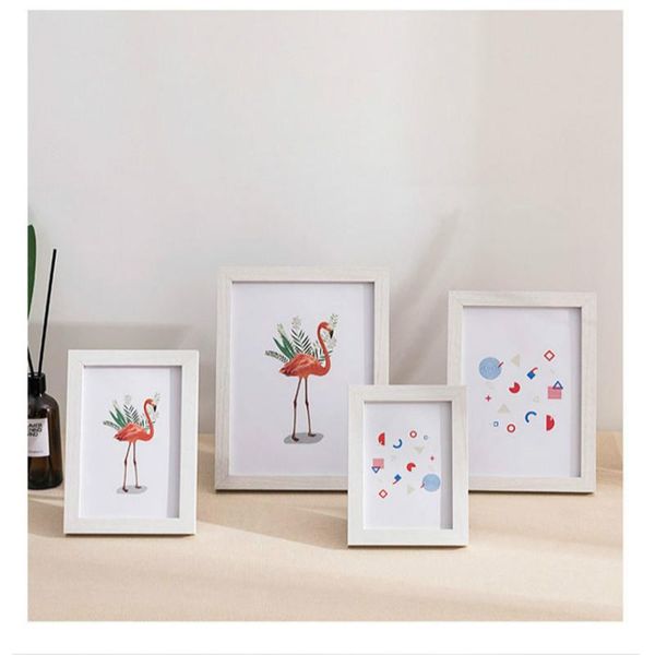 

frames small fresh wooden frame black white color po for wall art picture walnut wood