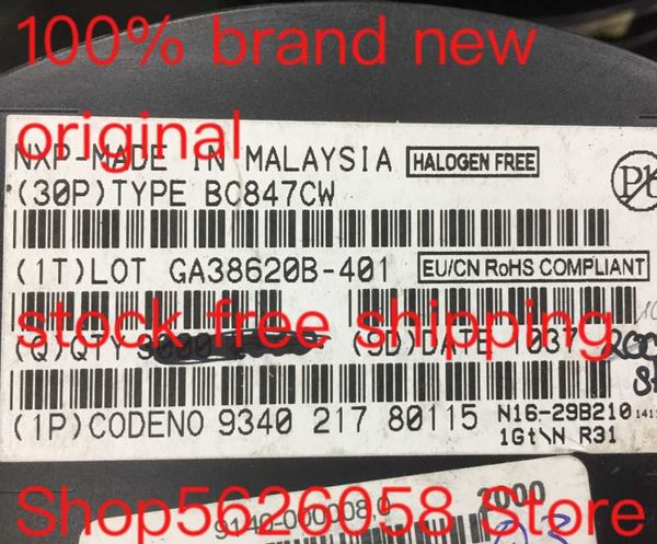 

smart power plugs bc847cw sot323 100% original 50pcs-3000pcs/lot stock