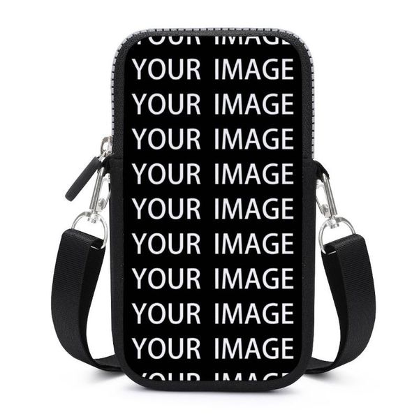 

evening bags custom shoulder bag female fashion mobile phone reusable office purse