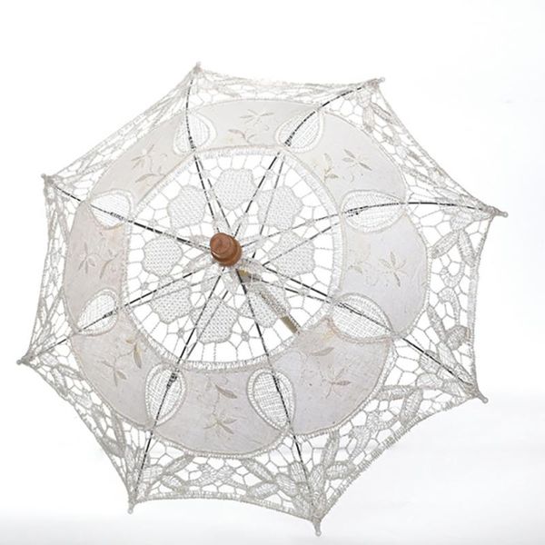 

umbrellas vintage handmade party bridal wedding decoration anti-uv lace parasol handle umbrella decorative a30731