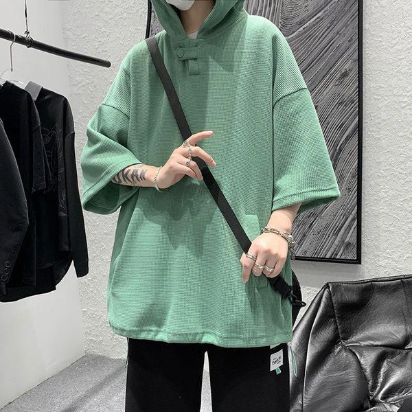 

men's hoodies & sweatshirts spring harajuku fashion casual hooded sweatshirt men streetwear korean loose hip hop pullover hoodie mens h, Black
