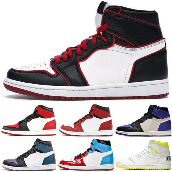 

2021 jumpman basketball shoes 1s 1 banned unc to chicago pass the torch pine green light smoke grey men sports women sneakers trainers 36-46