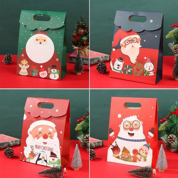 

gift wrap kid birthday party decor navidad xmas christmas bag self-adhesive paper present box candy cookies