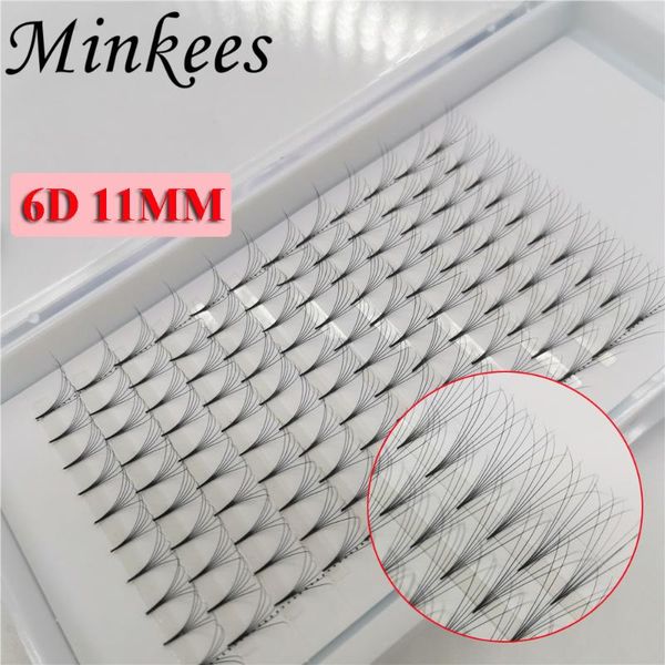 

minkees bulk wholesale handmade individual grafting volume fans eyelash extension 120 sharp stem russian premade fan lashes false eyelashes