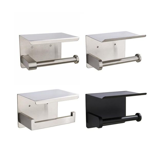 

toilet paper holders holder black roll stainless steel bracket hooks bathroom accessories