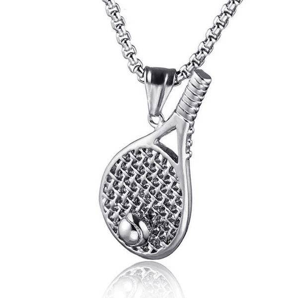 

design jewelry jewelry personalized talent pendant tennis racket pendant necklace accessories, Silver