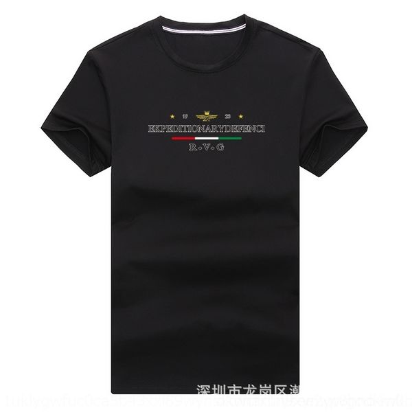 

ngi 2021 korean t-wo loose fit short sleeve men's t-shirts) summer half sleeve miscellaneous men's t-shirt, White;black