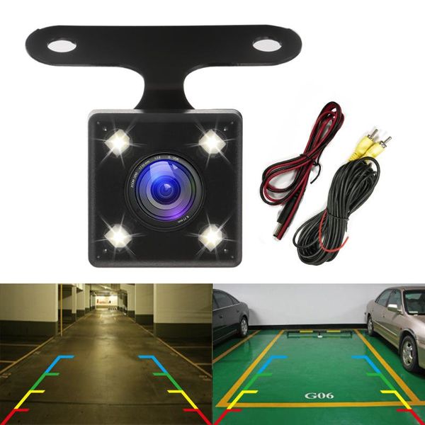 

car rear view cameras& parking sensors 170Â° reversing camera backup 4 led night vision waterproof