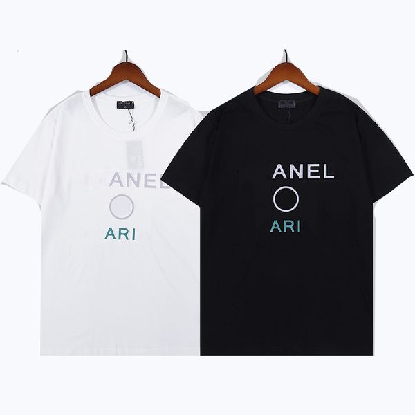 

2021fashion mens designer t shirt womens letter print short sleeve round neck cotton tees polo size s-2xl#yy04, White;black