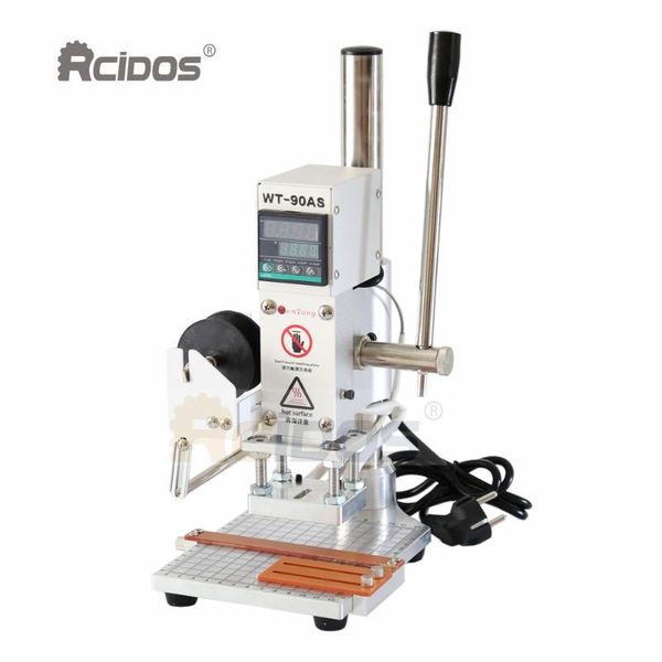 

craft tools line solid aluminum table wt-90as rcidos leather bronzing, foil stamping machine,110v/220v,with roll holder