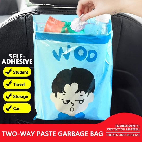 

other interior accessories 15/20pcs disposable self-adhesive car biodegradable trash rubbish storage bag auto