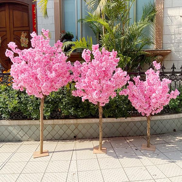 

artificial cherry tree imitation peach art ornament wedding party festival decoration stage outdoor garden decorative flowers & wreaths