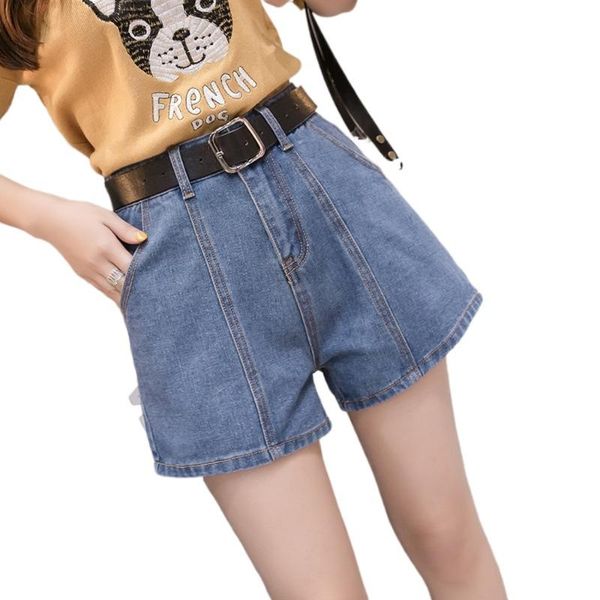 

women's jeans 2021 summer wear all-match skinny denim shorts women jean woman, Blue