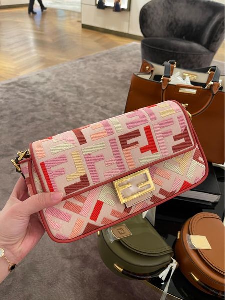 

messenger summer bag new square double spring female canvas baguette color shoulder ff portable embroidered and small ompcq