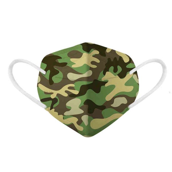 

camouflage printed mask five layer protective packaging face