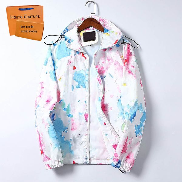 

2021 men jackets fashion letter print women coat hip hop couple windbreaker outdoor sport zipper jacket spring autumn comfortable coats, Black;brown