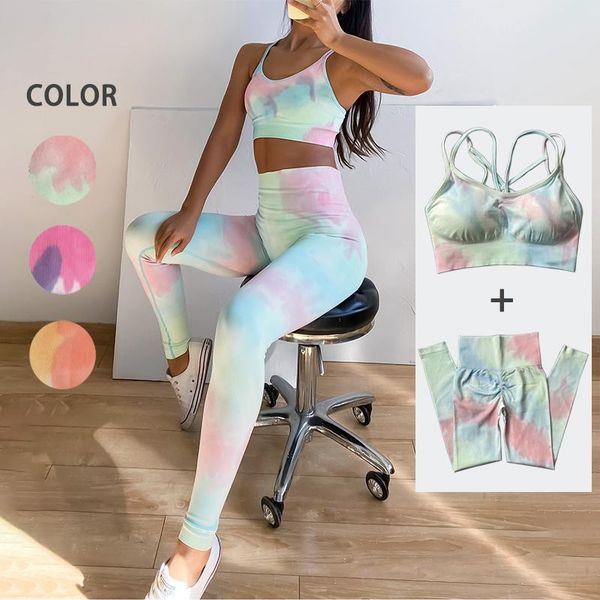 

yoga outfit 2pc seamless women set workout sportswear gym clothing fitness clothes sports bra high waist leggings suit