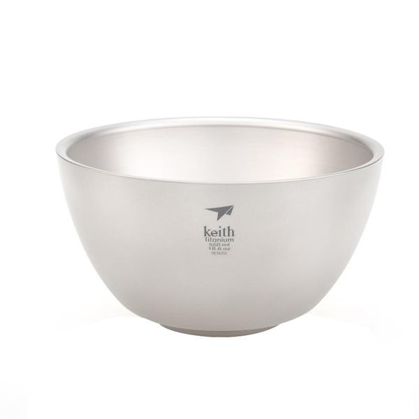 

water bottle keith pure titanium rice bowl double insulation noodle soup large lightweight tableware