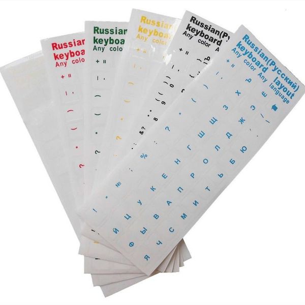 

keyboard covers clear russian sticker film language letter cover for notebook computer pc dust protection lapaccessories red white
