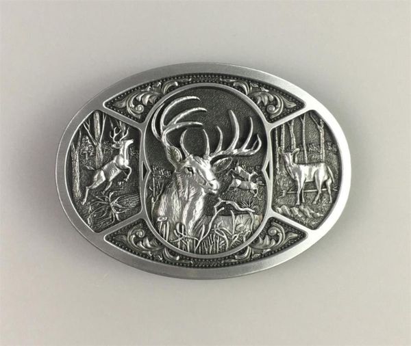 

belts vintage western deer hunting belt buckle also stock in us gurtelschnalle boucle de ceinture buckle-wt151as, Black;brown