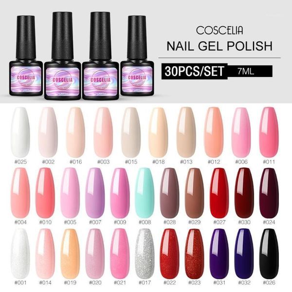 

30pcs set gel nail polish for manicure kit professional varnish 7ml hybrid1
