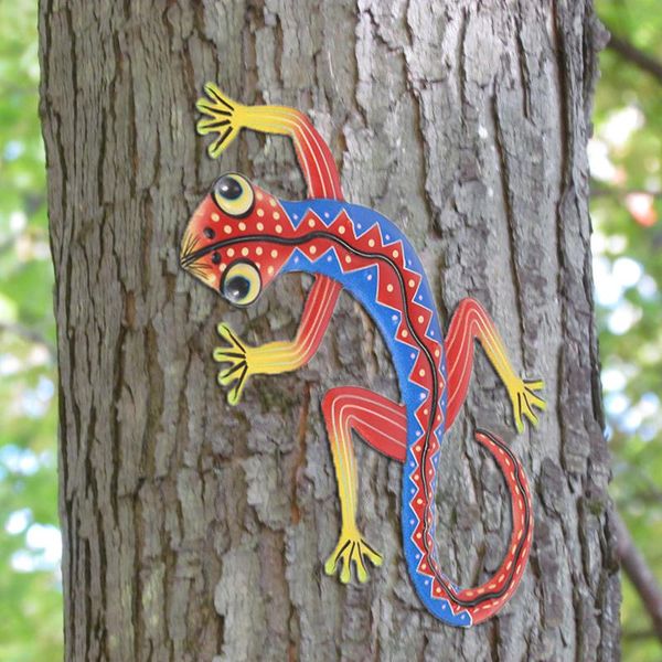 

wall hanging iron animal art lizard indoor garden home room decor decorations