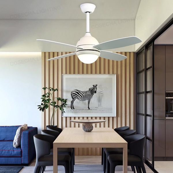

ceiling fans modern and simple led invisible fan light household dining room living bedroom variable poelectric