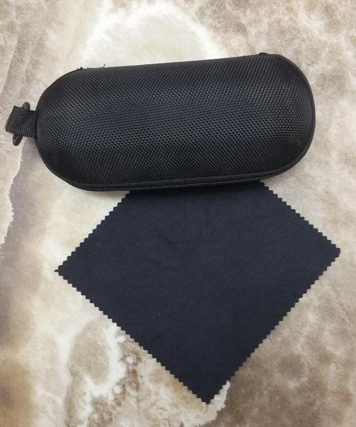 

summer hard case zipper hook sunglasses box cloth compression glasses cas e black metal plastic sports sun glass es ca se boxs + c loth