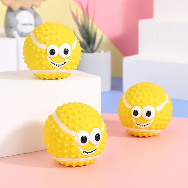 

cute squeaky pet dog toys ball for small dogs vinyl chew puppy toy cat soft dogs toys pets accessory