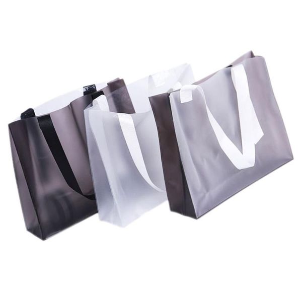 

storage bags 3pcs frosted clear bag waterproof shopping washable supermarket