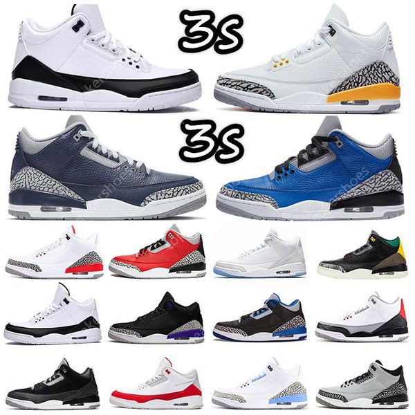 

3s mens basketball shoes sneakers womens fragment katrina rust pink racer blue seoul midnight navy georgetown black cement cool grey bred ca