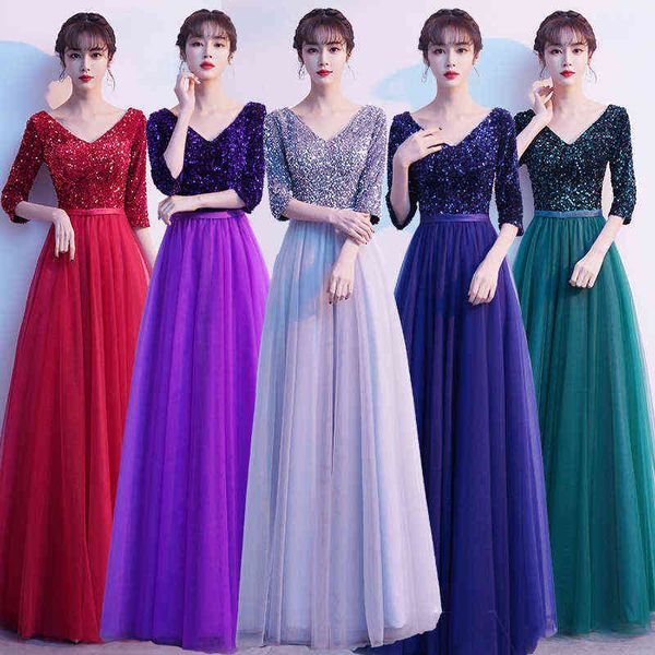 

luxury prom dresses chorus performance women's gauze slender evening stage host, Black