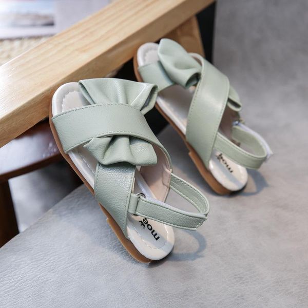 

girls sandals 2021 summer korean style all -match narrow combination fashion flat little shoes, Black;red