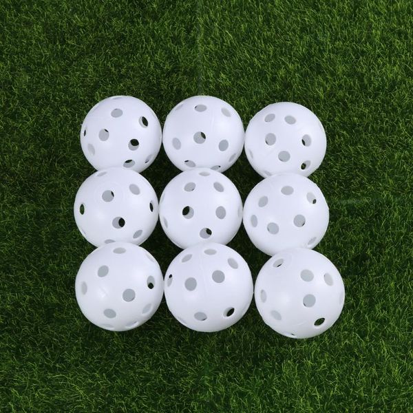 

golf balls 24pcs air flow hollow for practice (white)