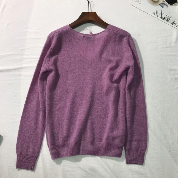 

women's sweaters women sweater high-end pure cashmere v-neck knitted, White;black