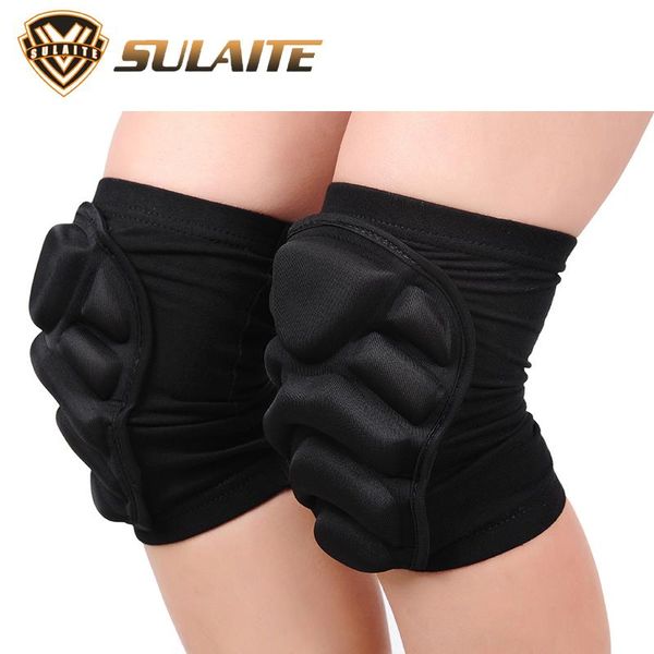 

elbow & knee pads sulaite motorcycle kneepads skiing climbing football volleyball extreme sports protect cycling dancing protector, Black;gray