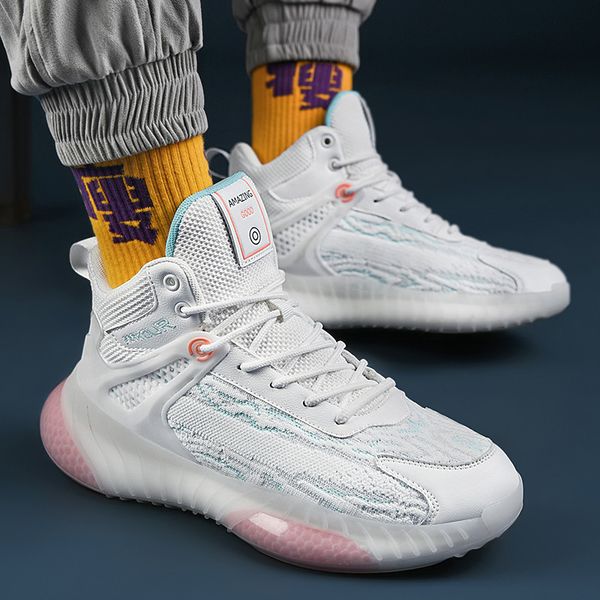 

daddy 2022 new spring men's high trend versatile small white youth leisure sports shoes, Black