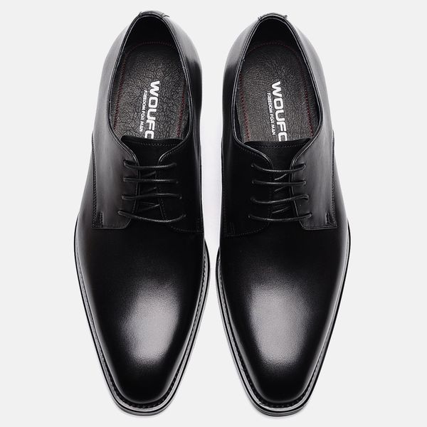 

mens business formal dress shoes black comfortable cow leather wedding office brogue shoes british style shoes for men oxfords