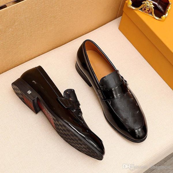 

mens business dress shoes classic handsome real leather soles casual shoe charming fashion and leisure style, Black